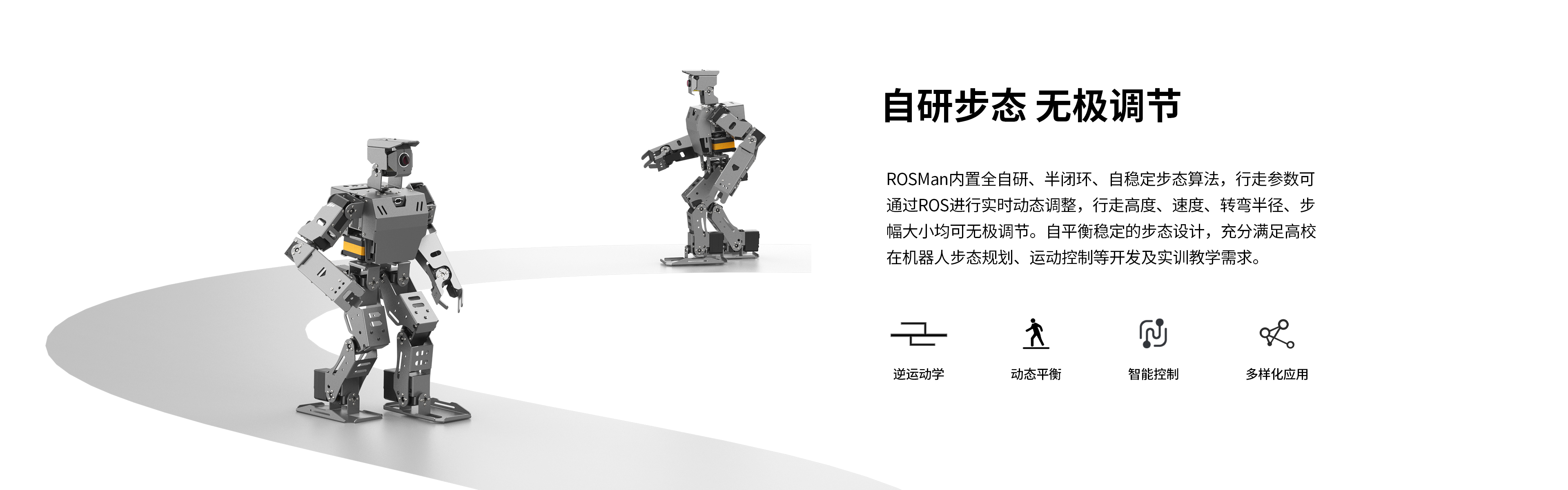 自研步态 无极调节